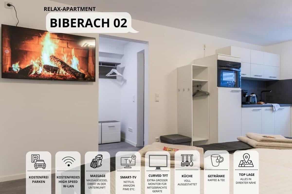 Relaxapartment 2 Massagesessel Smarttv Kueche Apartment Biberach an der Riss